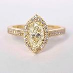 Ring - 14 karaat Geel goud - 1.38ct. tw. Geel Diamant, Nieuw