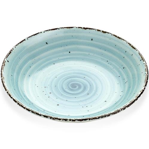 Diepe Borden | ENT BLAUW | Porselein | Pastelblauw | 12, Zakelijke goederen, Horeca | Keukenapparatuur, Nieuw in verpakking, Verzenden