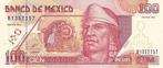 1999 Mexico P 108c 100 Pesos Unc, Postzegels en Munten, Bankbiljetten | Europa | Niet-Eurobiljetten, Verzenden