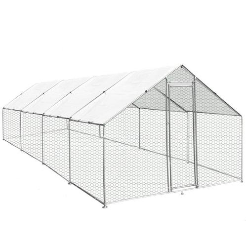 Vrijstaand Kippenhok Kippenren Kippenverblijf 3m x 8m x 2m, Dieren en Toebehoren, Pluimvee | Toebehoren, Verzenden