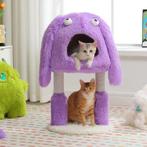 2-in-1 Kattenboom –Pluche Krabpaal en Kattenhuis Monsterdesi, Dieren en Toebehoren, Verzenden, Nieuw