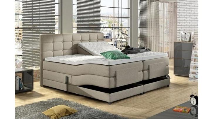 Elektrische Boxspring Bulut compleet met split topper, Huis en Inrichting, Slaapkamer | Boxsprings, Nieuw, Verzenden