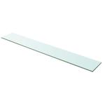 vidaXL Wandschap transparant 100x15 cm glas, Huis en Inrichting, Woonaccessoires | Wandplanken en Boekenplanken, Verzenden, Nieuw