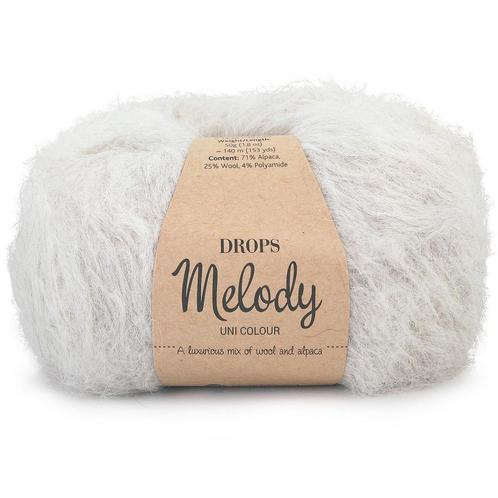 DROPS Melody Uni Colour - 03 parelgrijs - Wol Garen, Hobby en Vrije tijd, Breien en Haken, Ophalen of Verzenden