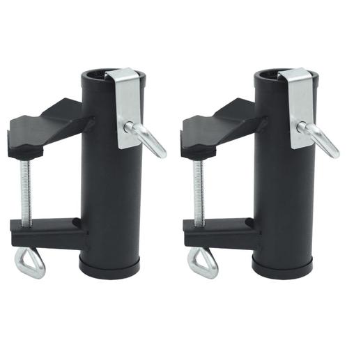 vidaXL Parasolklemmen voor balkon 2 st 25-38 mm staal, Tuin en Terras, Partytenten, Nieuw, Verzenden