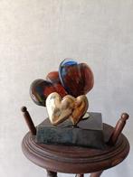 Yves Lohe (1947) - Lampe sculpture en bronze et patte de, Antiek en Kunst