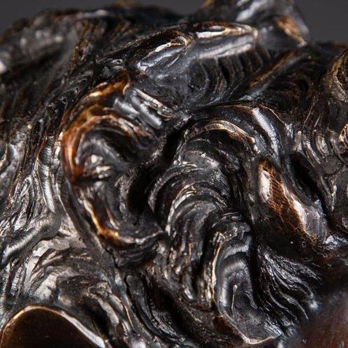 Brons patina sculptuur - 70.5 cm, Antiek en Kunst, Antiek | Overige Antiek