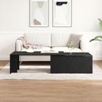 vidaXL Salontafel Zwart Eiken 150x50x35 cm Gelaagd Hout, Huis en Inrichting, Tafels | Salontafels, Verzenden, Nieuw, 50 tot 100 cm