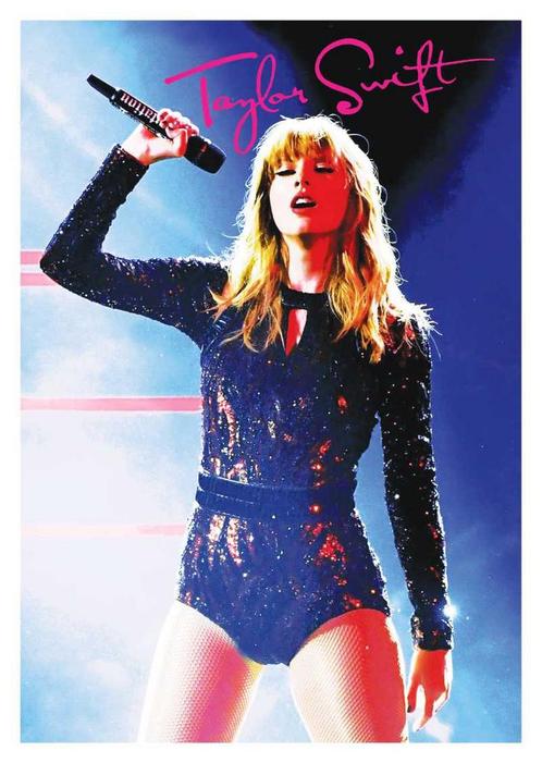 Posters - Poster Swift, Taylor - Microfoon, Verzamelen, Muziek, Artiesten en Beroemdheden, Zo goed als nieuw, Verzenden
