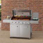 Barbecue / Gasgrill / BBQ Minnesota - 7-Pits - RVS - Incl. A, Tuin en Terras, Gasbarbecues, Verzenden, Nieuw