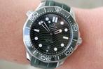 Omega Seamaster 300M GROEN 09/2022 Extra rubber band., Omega, Staal, Ophalen of Verzenden, Staal
