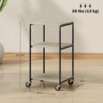 TRUUSK Printer Tafel Met Rol - 3 Niveaus - Staal - Voor Kant, Huis en Inrichting, Stoffering | Behang, Verzenden