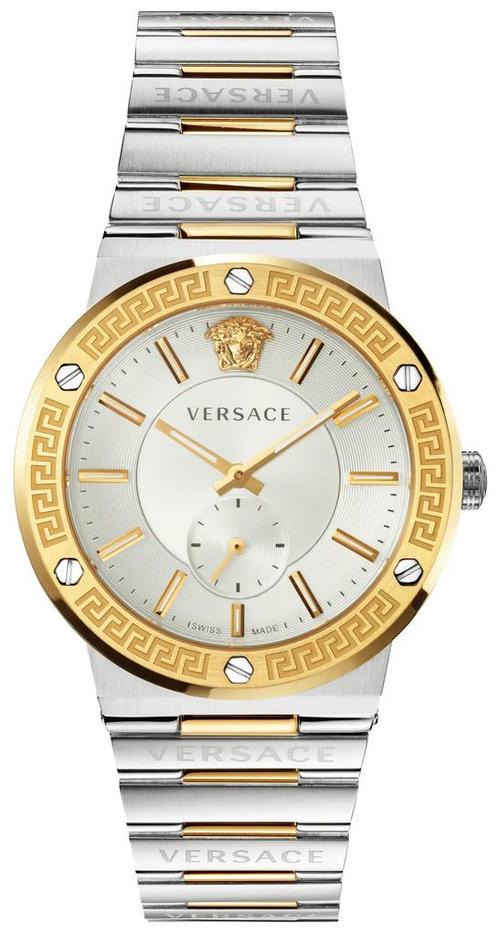 Versace VEVI00320 Greca Logo horloge 41 mm, Sieraden, Tassen en Uiterlijk, Horloges | Heren, Staal, Nieuw, Staal, Overige merken