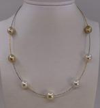Halsketting - 18 karaat Geel goud, Witgoud - 10x12mm, Sieraden, Tassen en Uiterlijk, Kettingen, Nieuw