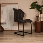Eetkamerstoel Peter - Antraciet - Microvezel, Huis en Inrichting, Stoelen, Verzenden, Nieuw