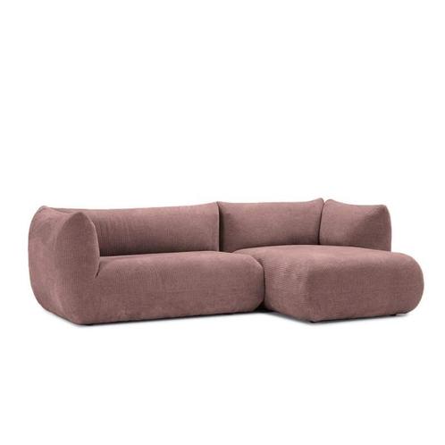 Loungebank Veendam - loungebanken - Bruin, Huis en Inrichting, Banken | Sofa's en Chaises Longues, Nieuw, Stof