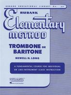 Rubank Elementary Method - Trombone or Baritone, Muziek en Instrumenten, Ophalen of Verzenden, Nieuw, Les of Cursus, Trombone