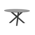 Gigi tafel diameter120x2cm, facet diamond black satinado, Tuin en Terras, Tuinsets en Loungesets, Verzenden, Nieuw