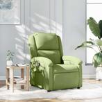 Verstelbare fauteuil lichtgroen | Tweedekansje | OP=OP, Huis en Inrichting, Fauteuils, Minder dan 75 cm, Nieuw, Ophalen of Verzenden
