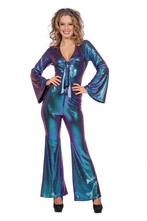 Catsuit Disco Kostuum Dames, Verzenden, Nieuw
