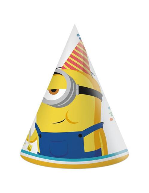 Minions Feesthoedjes The Rise Of Gru 6st, Hobby en Vrije tijd, Feestartikelen, Nieuw, Verzenden