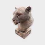 Bust of a Jaguar statue - home decor lover gift him her hand, Verzamelen, Beelden en Beeldjes, Verzenden, Nieuw
