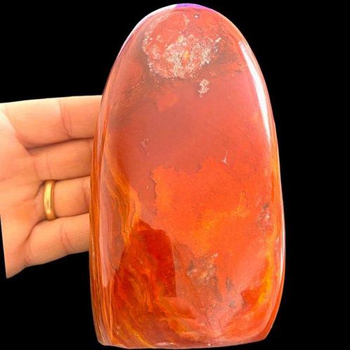 Buitengewone Rode & Oranje Jaspis - Bicolor Woestijnjaspis -, Verzamelen, Mineralen en Fossielen