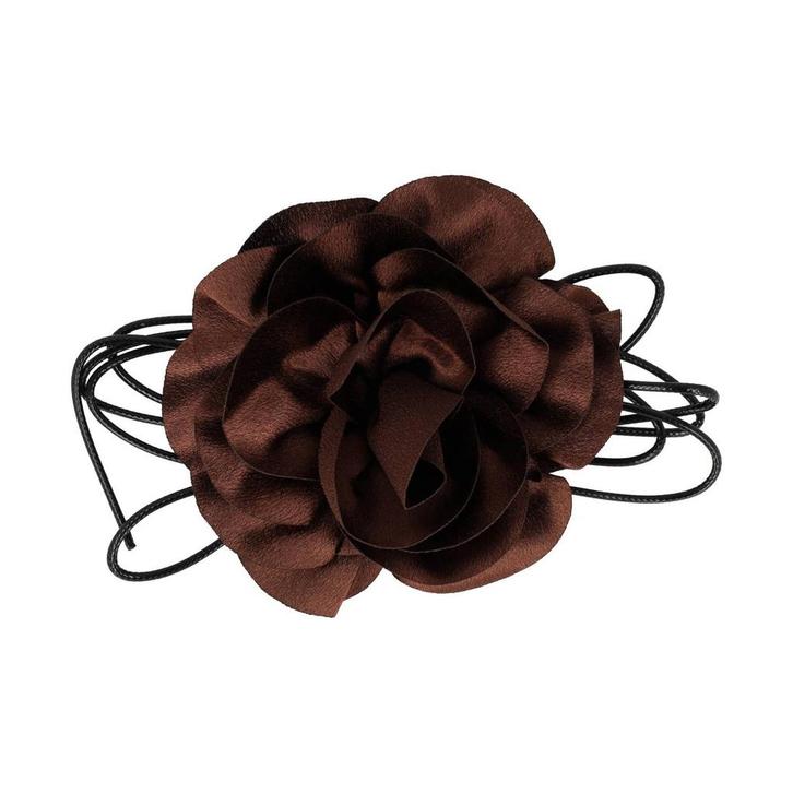 Haarband Bloem - Veter Striklint - Bruin, Sieraden, Tassen en Uiterlijk, Uiterlijk | Haarverzorging