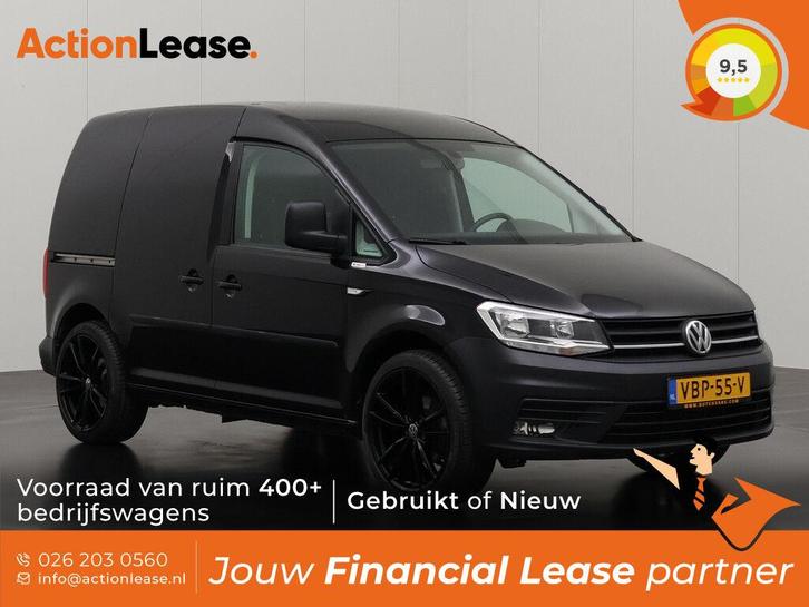 Volkswagen Caddy L1 H1 2019 €207 per maand, Auto's, Bestelauto's, Dealer onderhouden, Te koop, Zwart, Handgeschakeld, Financial lease