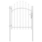 vidaXL Poort 1x2 m staal wit, Verzenden, Nieuw