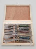 Laguiole Bougna - Tafelmessenset (6) - Hout, Messing - Pic -, Antiek en Kunst