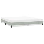 vidaXL Bedframe zonder matras 180x220 cm fluweel lichtgrijs, Verzenden, Nieuw, Tweepersoons, Stof