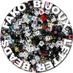 Fako Bijoux - Letterkralen & Figuurkralen Vierkant - Letter, Hobby en Vrije tijd, Kralen en Sieraden maken, Verzenden, Nieuw