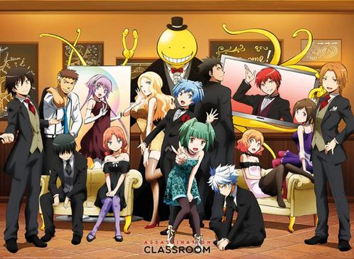 Poster Assassination Classroom Elegant group 52x38cm, Verzamelen, Posters, Nieuw, A1 t/m A3, Verzenden
