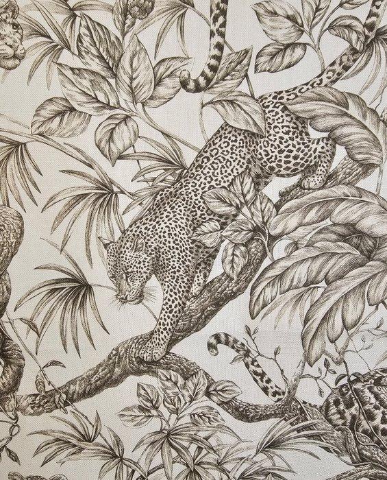 Nieuw! Exclusief oosters stof met Leopardi in de jungle -, Antiek en Kunst, Antiek | Kleden en Textiel