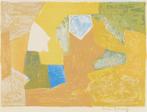 Serge Poliakoff (1900-1969) - Composition jaune, orange et, Antiek en Kunst
