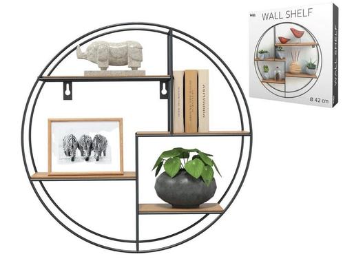 Tweedekans | Gadgy Wandrek Industrieel - Rond met 4, Huis en Inrichting, Woonaccessoires | Overige, Zo goed als nieuw, Ophalen of Verzenden