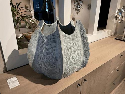Vaas Rames white ceramic 694479 - PTMD, Huis en Inrichting, Woonaccessoires | Overige, Ophalen of Verzenden