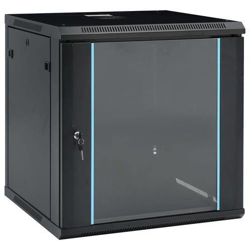 vidaXL Netwerkkast voor aan de muur 12U 19 IP20 600x600x640, Computers en Software, Overige Computers en Software, Nieuw, Verzenden