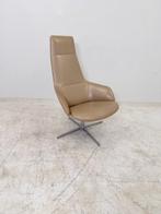 Arper Aston Lounge High fauteuil loungestoel leder, Vergader- of Presentatieruimte, Ophalen of Verzenden, Gebruikt, Stoel