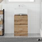 vidaXL Wastafelmeubel Artisan Eiken 40x37x59 cm Gefabriceerd, Huis en Inrichting, Badkamer | Badkamermeubels, Verzenden, Nieuw