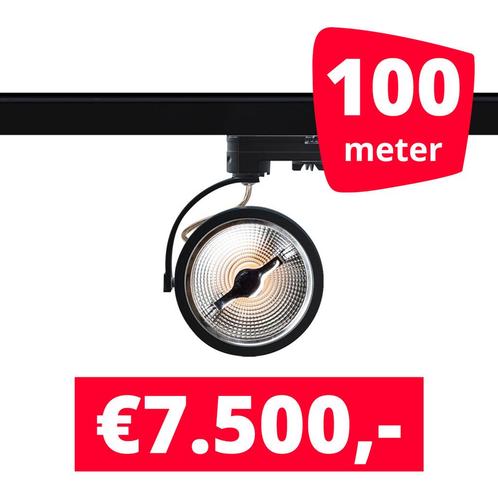 100X LED Track Spot Barra Zwart Dim-To-Warm + 100M Rails, Zakelijke goederen, Kantoor en Winkelinrichting | Winkel en Inventaris