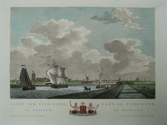 Nederland - Zierikzee; D. de Jong / M. Sallieth - Haven van, Boeken, Atlassen en Landkaarten