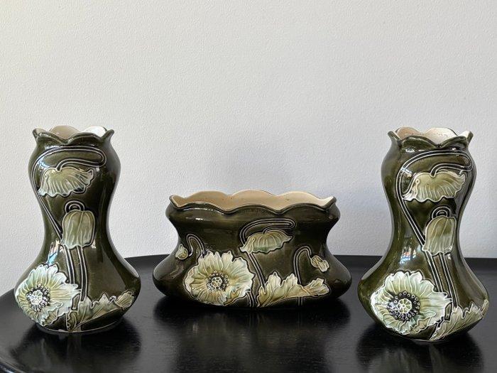 Gustave de Bruyne - Vaas (3) - Keramiek - Kaststel, Antiek en Kunst, Antiek | Glas en Kristal