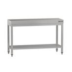 GGM Gastro | RVS werktafel ECO - 1200x600mm - met onderplank, Verzenden, Nieuw in verpakking, Meubilair