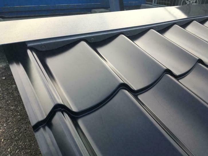 DAKPANPLATEN EN ACCESOIRES, Doe-het-zelf en Verbouw, Dakpannen en Dakbedekking, Zwart, 15 m² of meer, Nieuw, Metaal, Dakplaat of Dakpanplaat