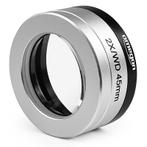 Omegon Objectief microscoop-voorzetlens 2x met adapter, Audio, Tv en Foto, Optische apparatuur | Microscopen, Verzenden, Nieuw