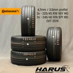 225/45/18 245/40/18 Continental zomerbanden 4,7/3,5mm 4X, 18 inch, Gebruikt, Ophalen of Verzenden, Band(en)