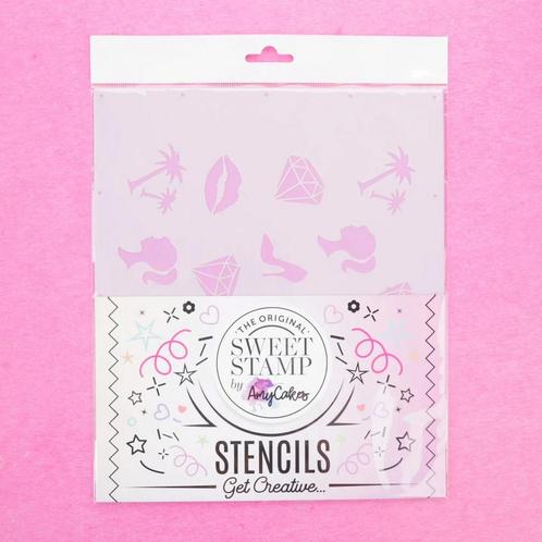 Sweet Stamp Stencil Barbie 21,5x25cm, Hobby en Vrije tijd, Taarten en Cupcakes maken, Nieuw, Verzenden