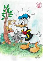 Millet - 1 Original colour drawing - Donald Duck - Vintage, Boeken, Stripboeken, Nieuw